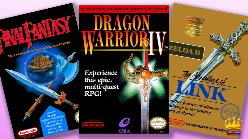 Final Fantasy, Dragon Warrior IV, Zelda II Cover