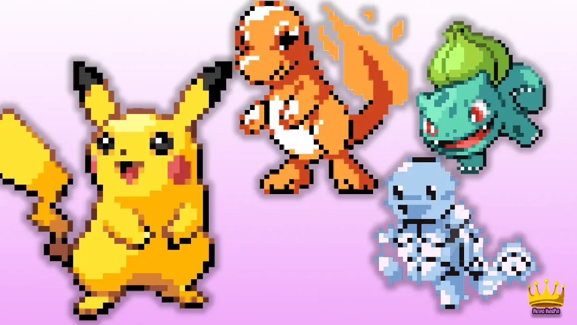 Pokemon Gen 1 Starters: Bulbasaur, Charmander, Squirtle and Pikachu!