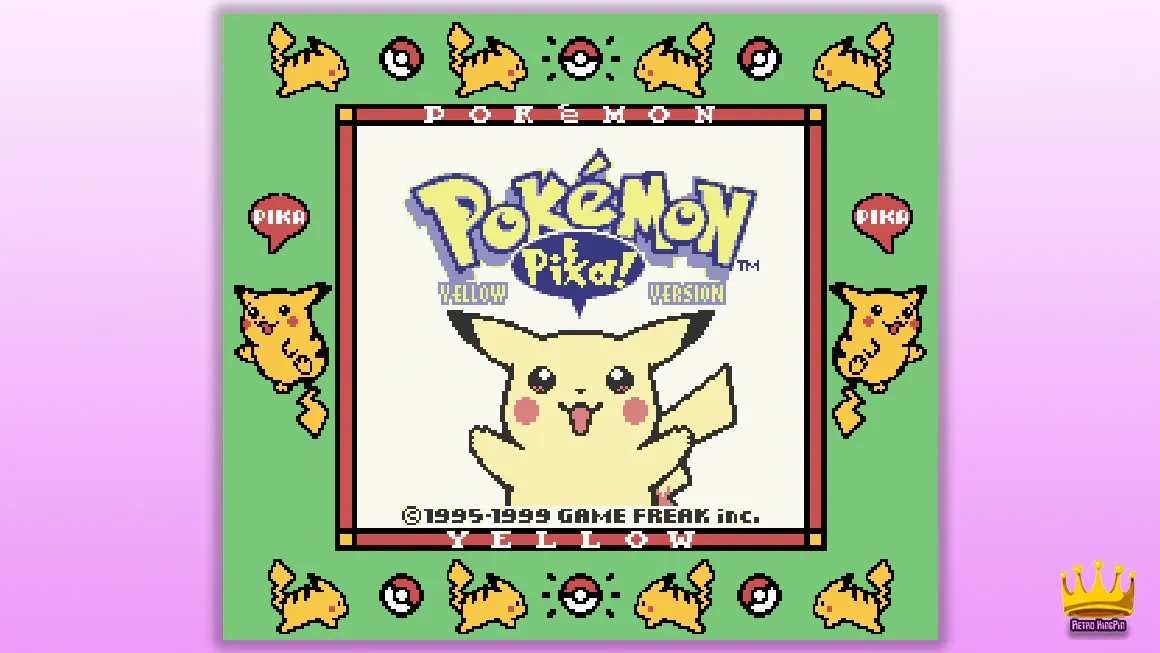 All Pokemon Games In Order Pokemon Yellow: Special Pikachu Edition - 1998 (Game Boy)