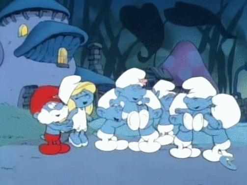 Best 80s Cartoons The Smurfs gif