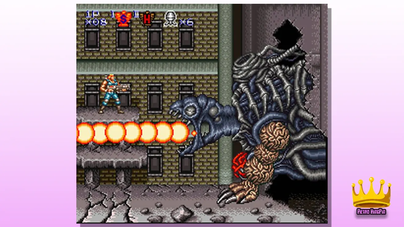 Best Co-Op Multiplayer SNES Games Contra III: The Alien Wars 2