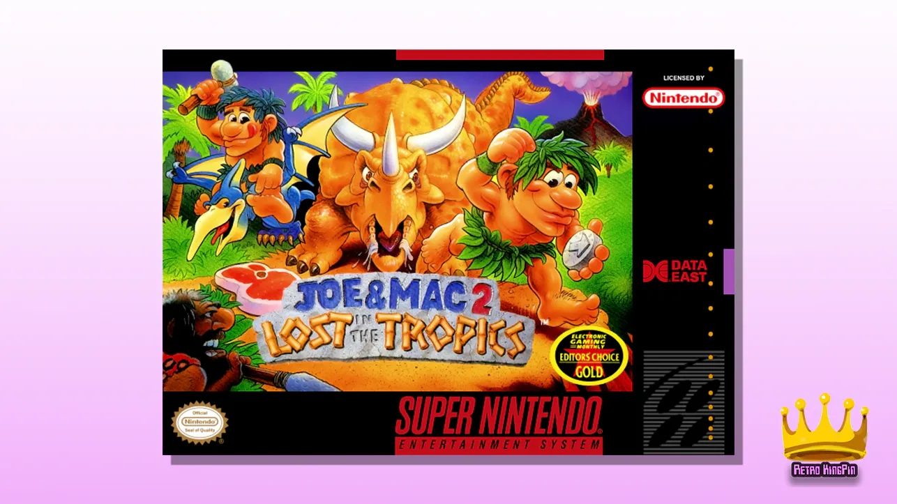 Best Co-Op Multiplayer SNES Games Joe & Mac 2: Lost in the Tropics