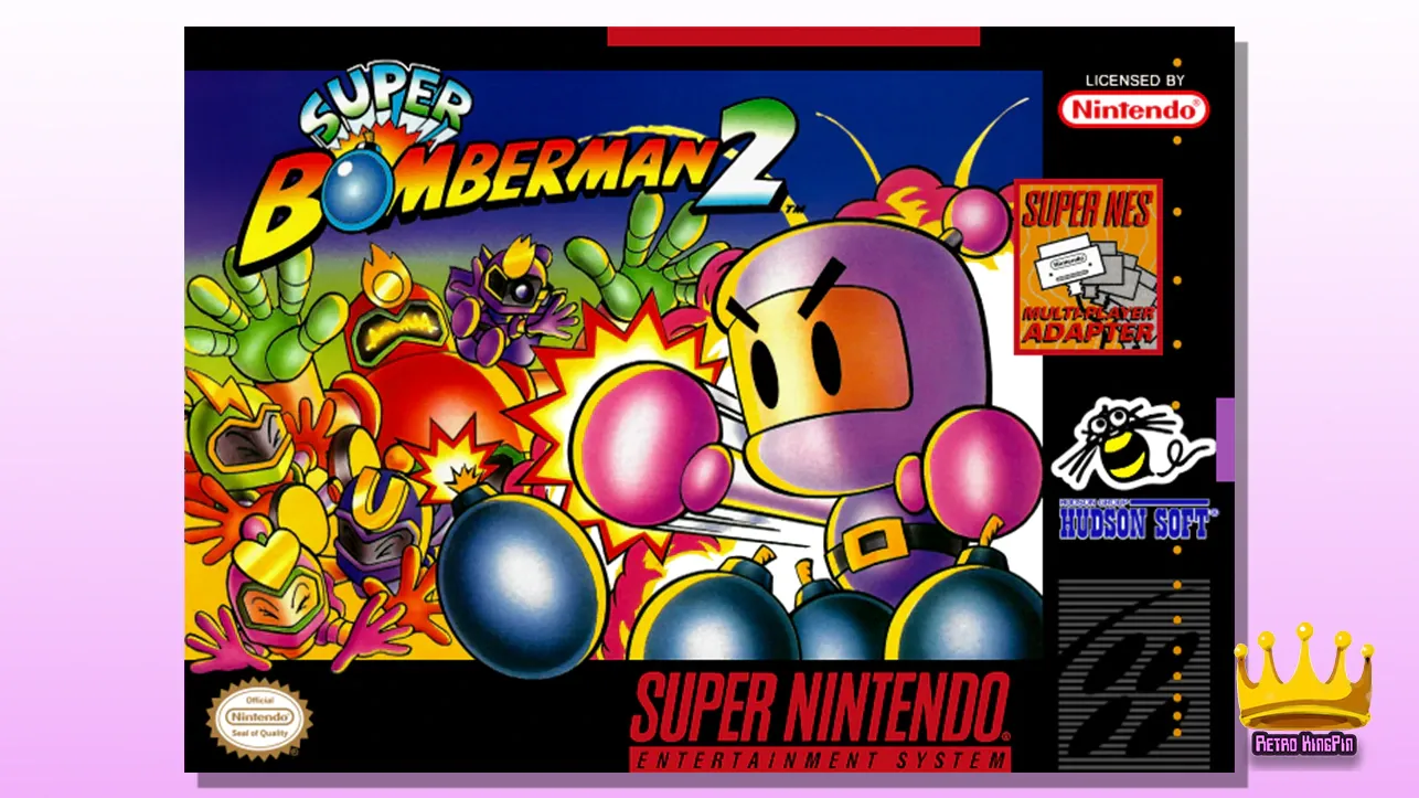 Best Co-Op Multiplayer SNES Games Super Bomberman 2