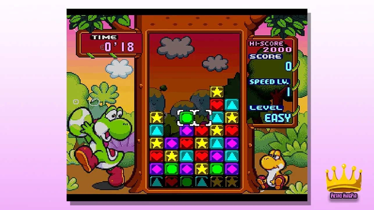 Best Co-Op Multiplayer SNES Games Tetris Attack 2
