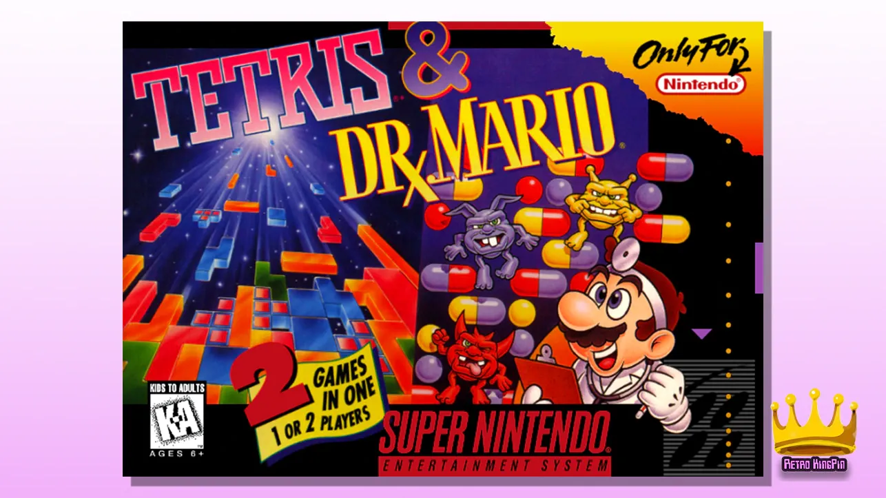 Best Co-Op Multiplayer SNES Games Tetris and Dr Mario