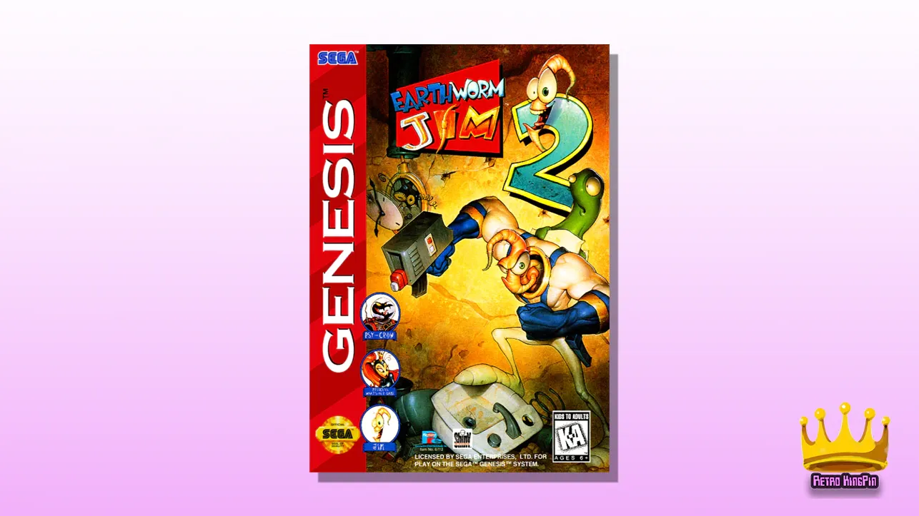 Best Sega Genesis Games Earthworm Jim 2