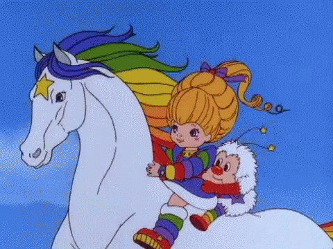 Best 80s Cartoons Rainbow Brite gif