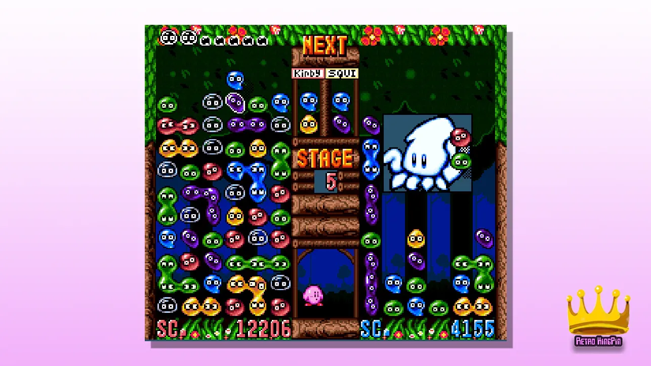SNES Puzzle Games Kirby’s Avalanche