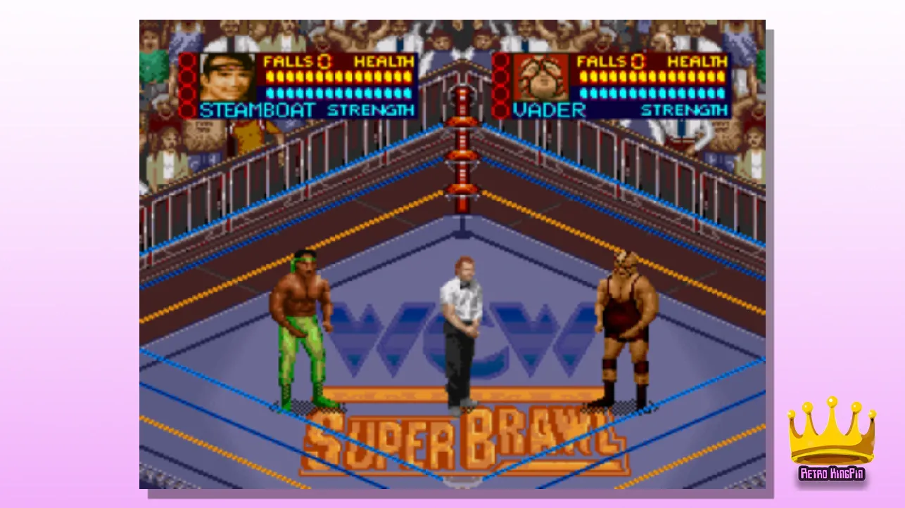 SNES Wrestling Games WCW Super Brawl Wrestling