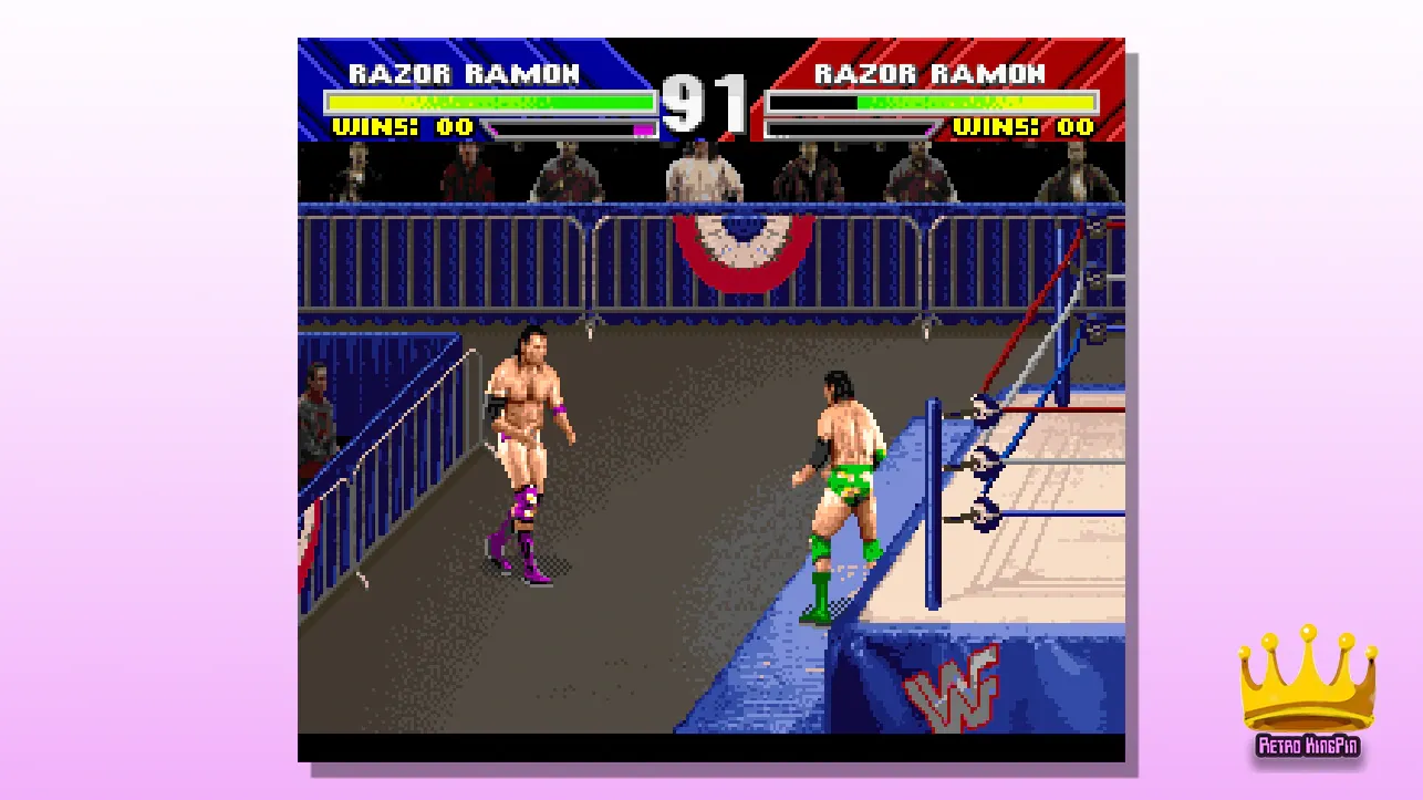 SNES Wrestling Games WWF WrestleMania The Arcade Game