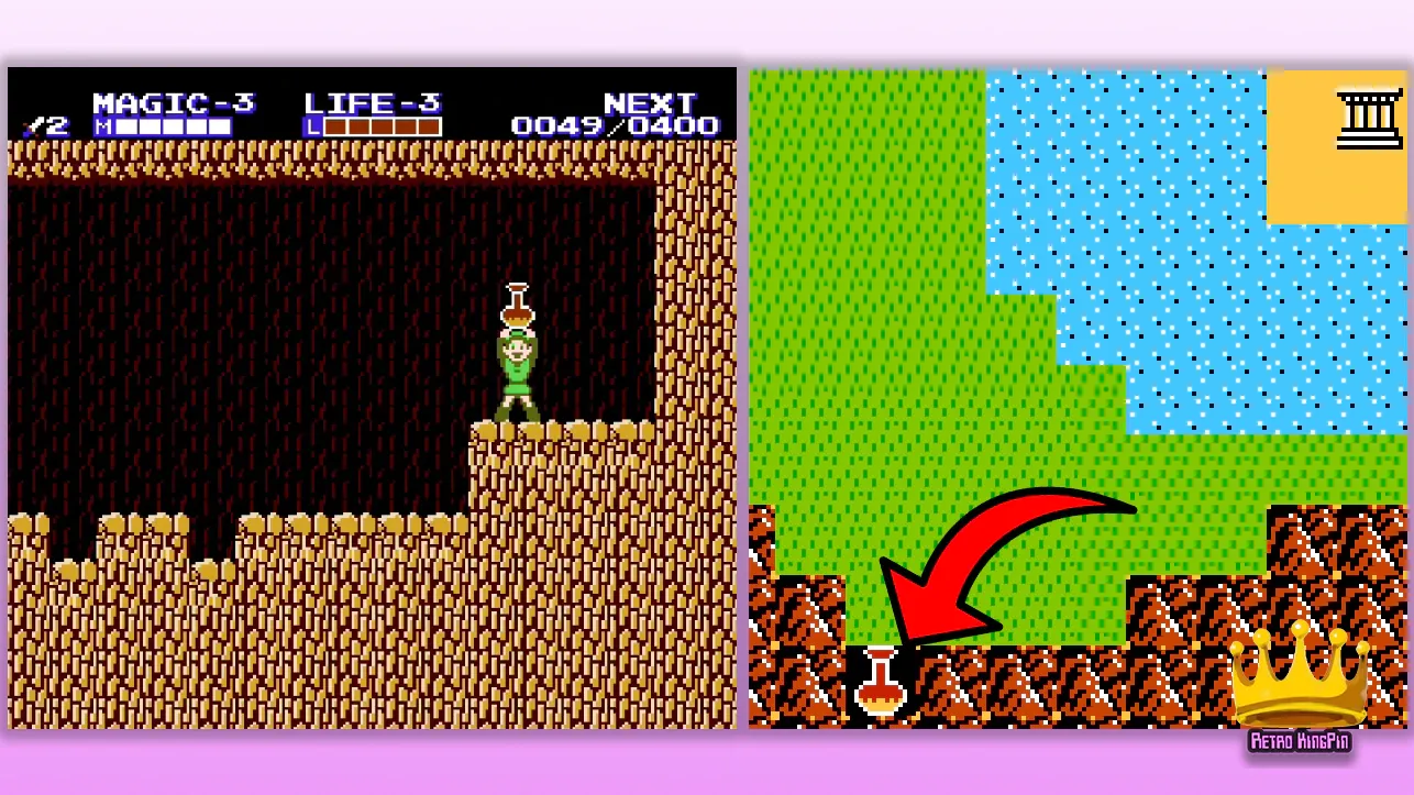 Zelda 2 - Finding All Magic Containers 1